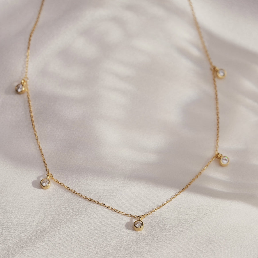 Minimalist Multi-Stone Necklace