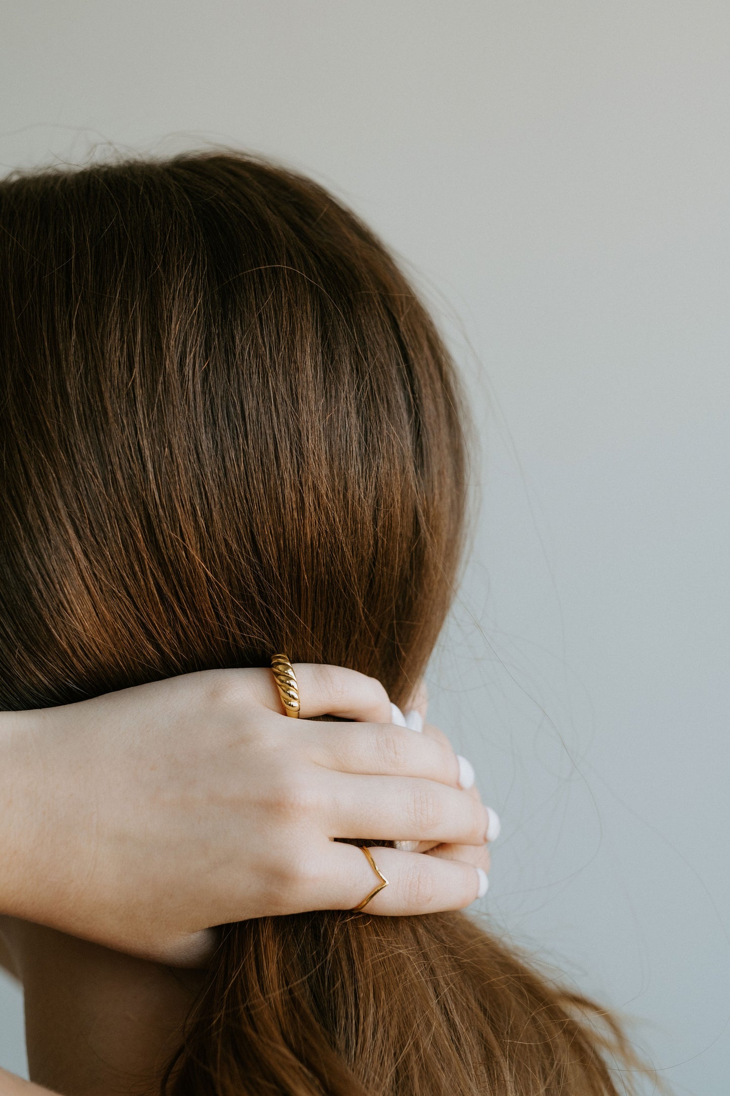 Golden Wishbone Ring