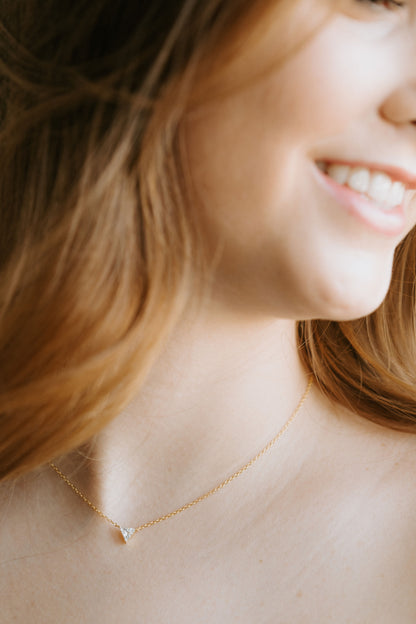 Triangular Stone Necklace