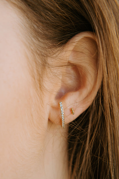 Triple Beaded Studs