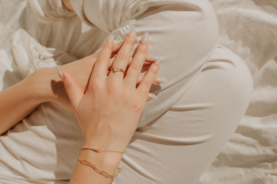 Pear Stone Ring