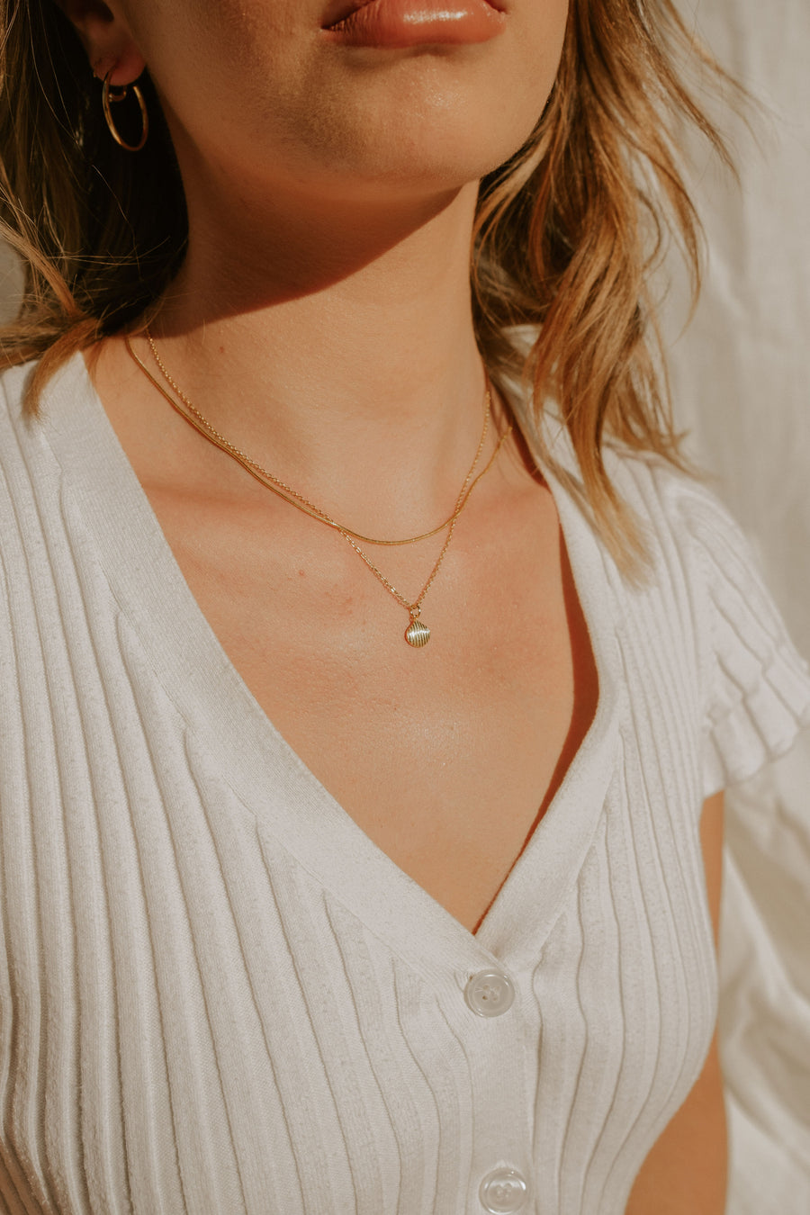 Gold Shell Necklace