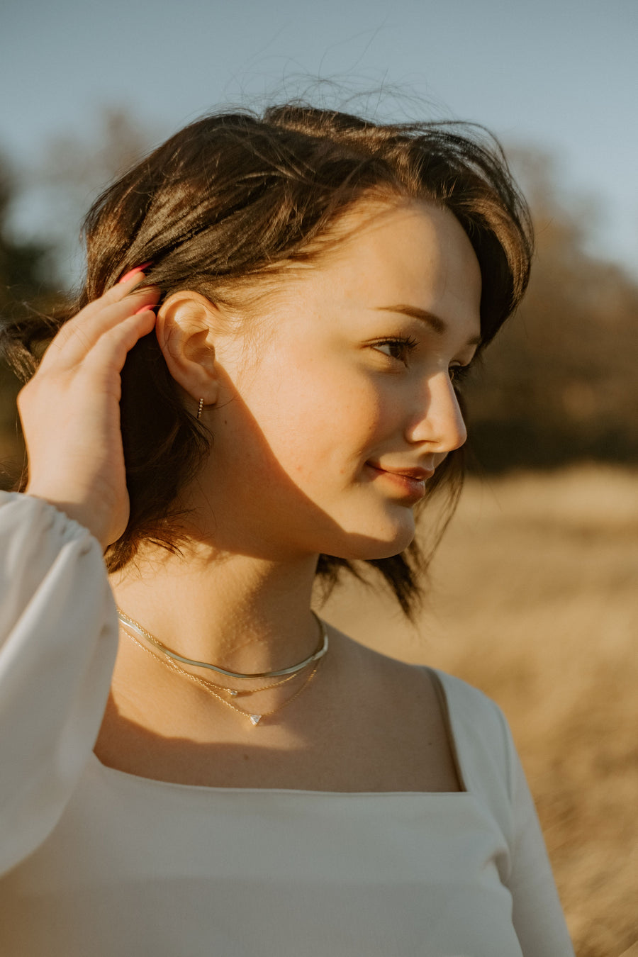 Teeny Crystal Necklace