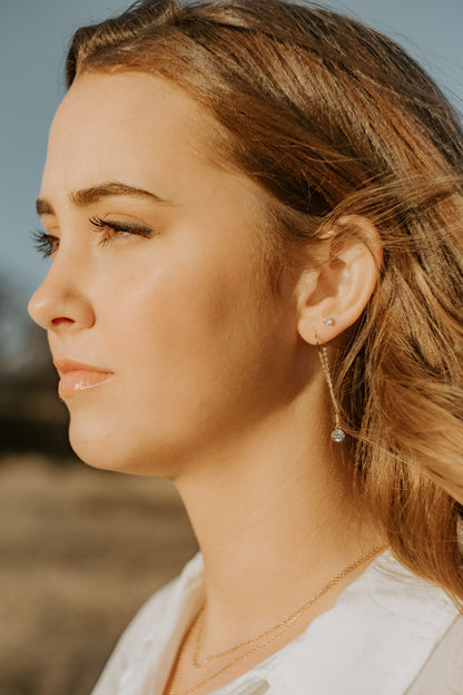 Sparkly Threaders Earring