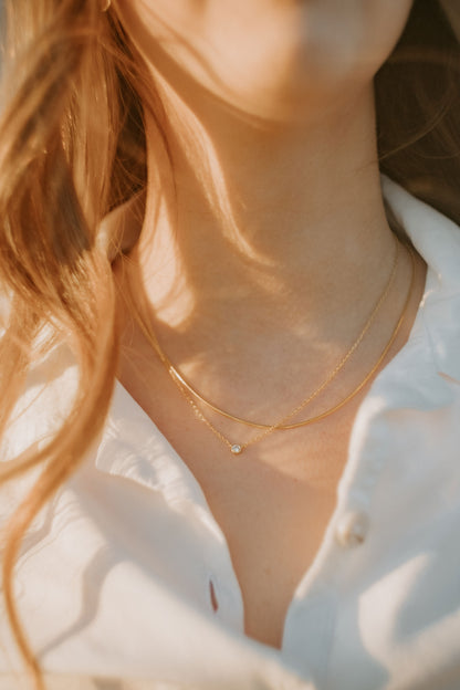 Teeny Crystal Necklace